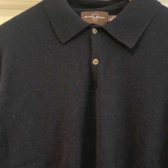 Black Brown 1826 Men's Navy cashmere Sweater - Picture 7 of 7